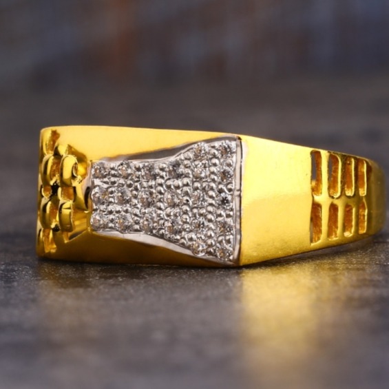 22 carat gold diamonds gents rings RH-GR425