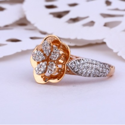 18 carat gold classical ladies rings RH-LR424