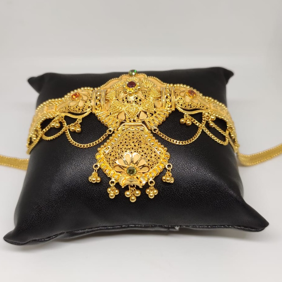 22 carat gold traditional ladies bajuband RH-Wk981
