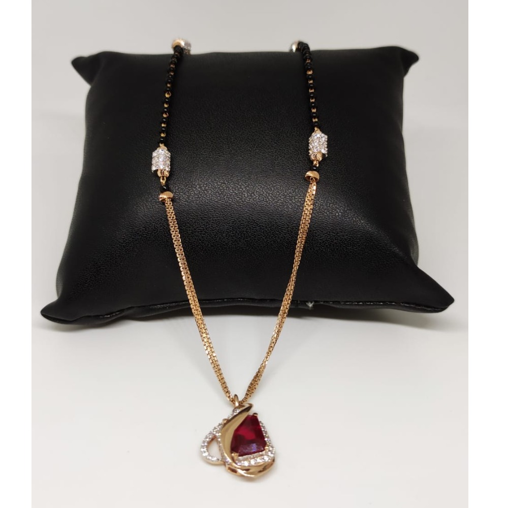 22 carat rose gold classical ladies mangalsutra RH-LM980