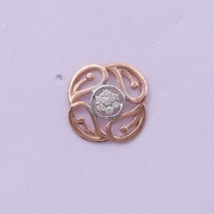 18 carat gold real daimonds fancy ladies earrings RH-LE975