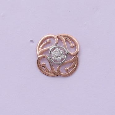 18 carat gold real daimonds fancy ladies earrings RH-LE975