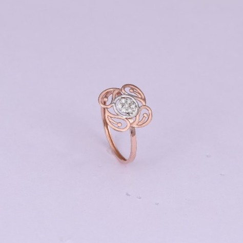 18 carat gold classical real daimonds ladies rings RH-LR975