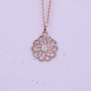 18 carat gold real daimonds ladies pendants RH-LP971