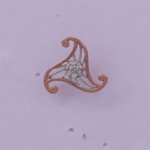 18 carat gold fancy real daimonds earrings RH-LE967