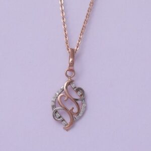 18 carat gold real daimonds pendants RH-LP965