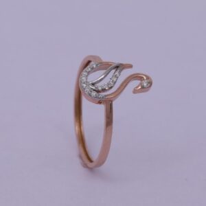 18 carat gold real daimonds ladies rings RH-LR965