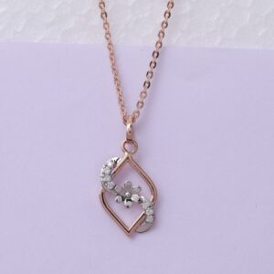 18 carat gold real daiminds classical ladies pendants RH-LP958
