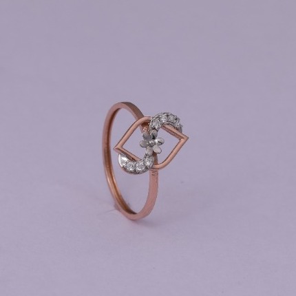 18 carat gold real daimonds ladies rings RH-LR956