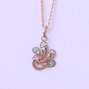 18 carat gold real daimonds fancy pendants RH-LP954