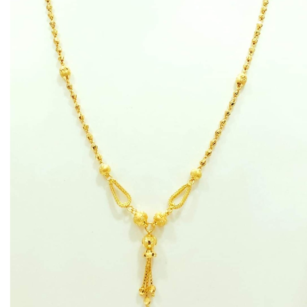 22 carat gold ladies classic dokiya chain RH-DC728