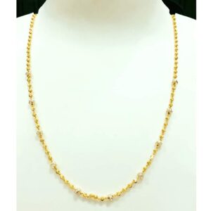 22 carat gold ladies vertical dokiya chain rh-dc723