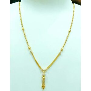 22 carat gold ladies antic latkan dokiya chain RH-DC722