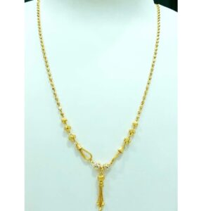 22 carat gold ladies fancy dokiya  chain rh-dc720