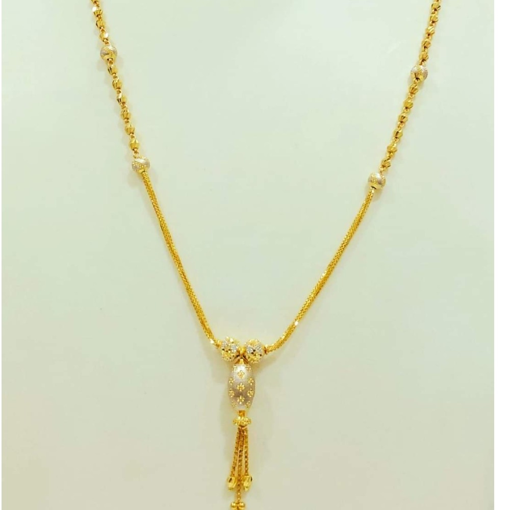 22 carat gold ladies latkan dokiya chain RH-DC716