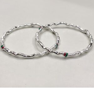 Silver antic ladies bangles rh-AB653