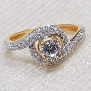 22 carat gold ladies diamond ring RH-GR353