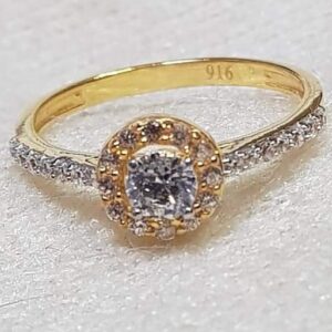 22 carat gold ladies diamond ring RH-GR332