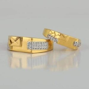 Gold 22k/916 matching pair couple ring  rh-cr163