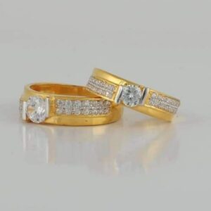 22 Carat gold diamond couple  RING RH_CR156