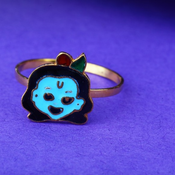916 gold krishna kids rings rH-kR022