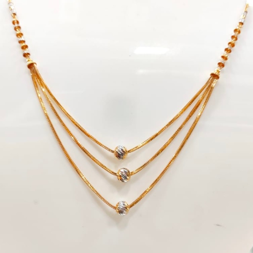 22 Carat gold ladies pendal chain RH-CH122