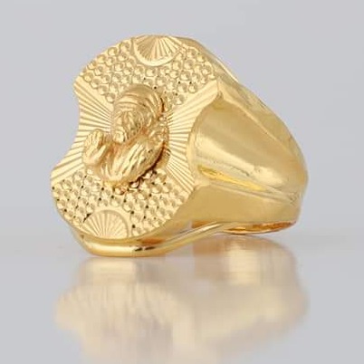 22 Carat gold gents sai baba ring RH_vt104