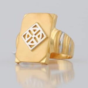 22 Carat gold gents fency ring RH_vt102