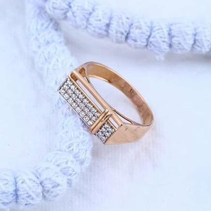 18Kt Rose gold Premium Gents Ring RH-GR60