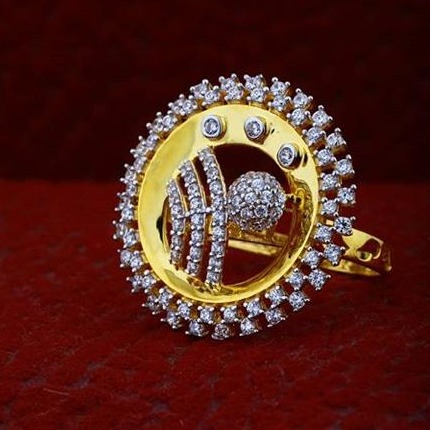 22Kt Gold ladies party wear ring RH-gR048