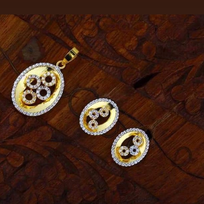 916 gold chain pendalset RH_pset64