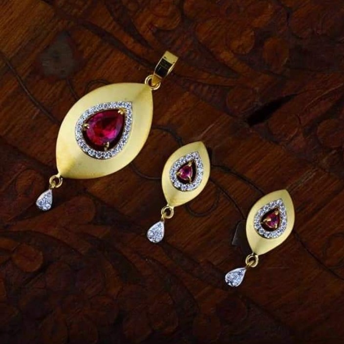 916 gold diamond chain pendantset RH_pset61