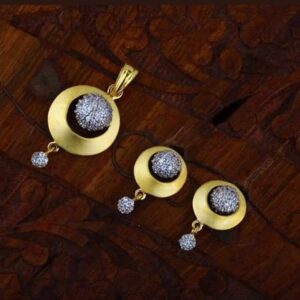 916 gold chain pendantset RH_pset61