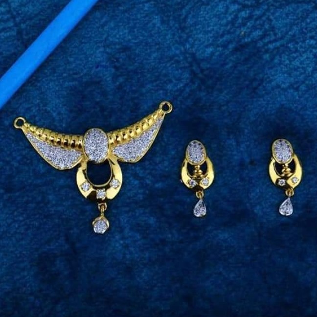 22kt gold mangalsutar pendalset