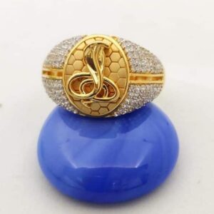 916 Gold Snake Gents Ring RH-gR022