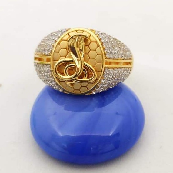 916 Gold Snake Gents Ring RH-gR022