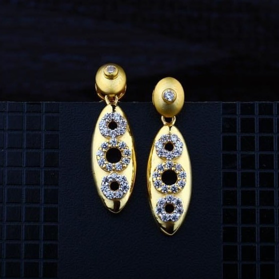 916 Gold CZ Earring RH-ER079