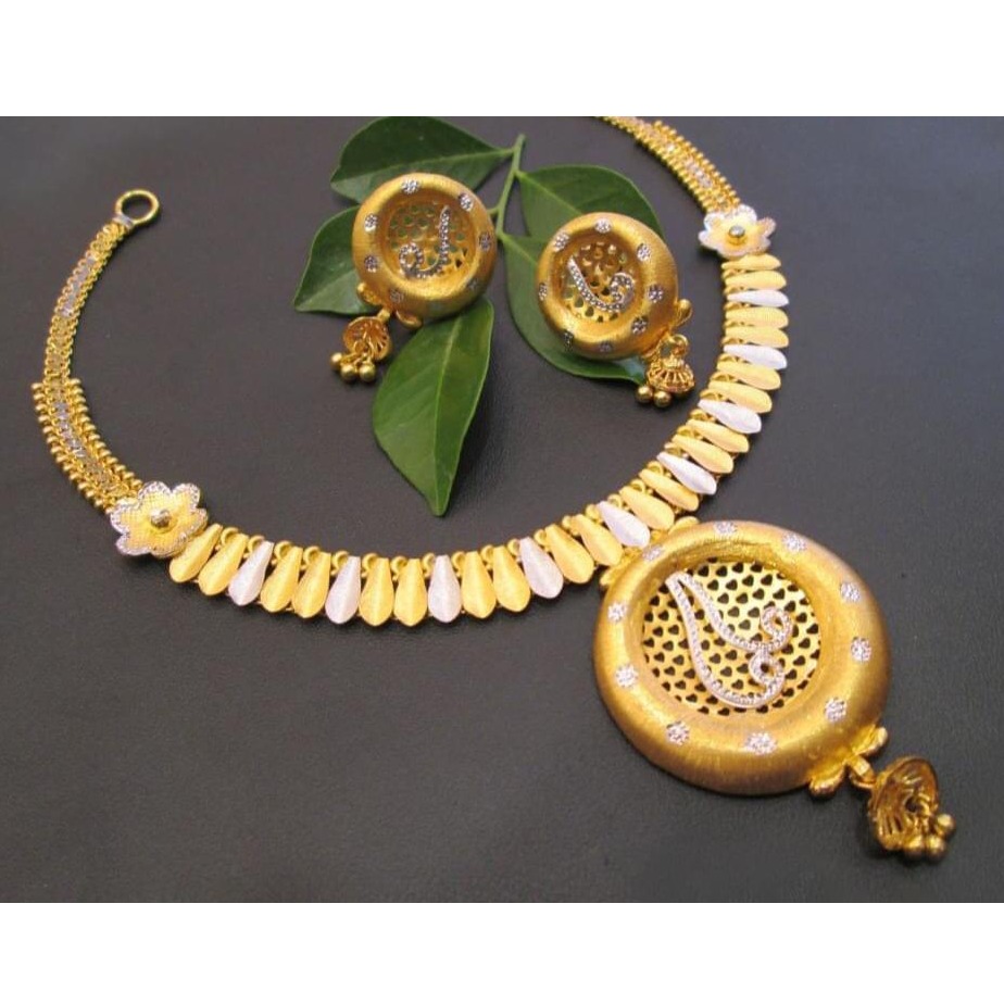 916 Gold 22kt Rodium classic Necklace RH-GN85