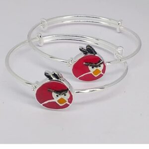925 starling silver kids angry Bird Desgin hand kada RH-925Kk85