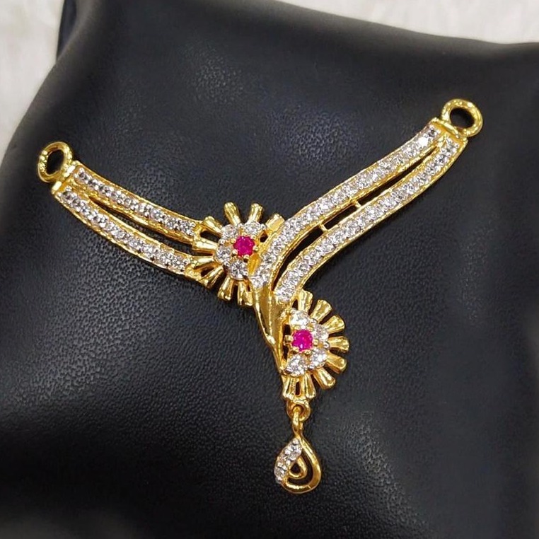 916 Gold 22kt Rubi Diamond Mangalsutra Pendal RH-MSP23