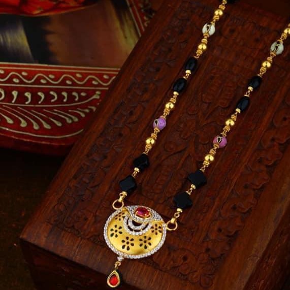 916 Gold antic Rajasthani Mangalsutra RH-GM23