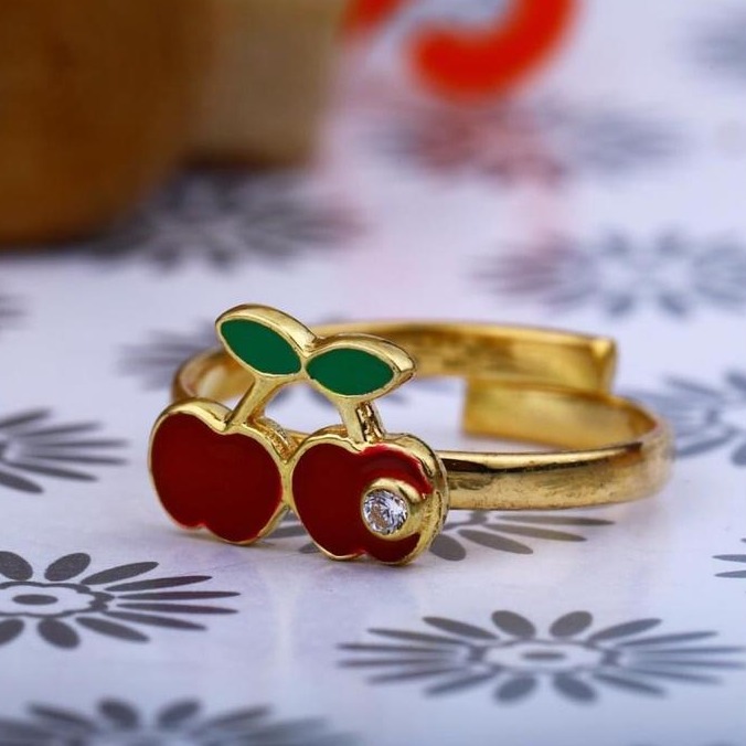 22kt Gold Apple Desgin folding Bacha Ring RH-GR07