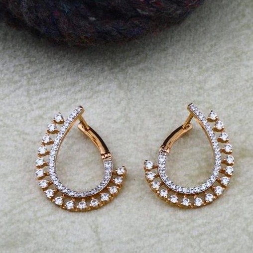 22Kt Gold Half Round EarRing RH-GE049