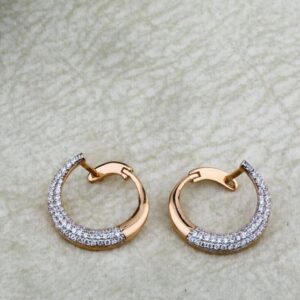 22Kt Gold Half Round EarRing RH-GE048
