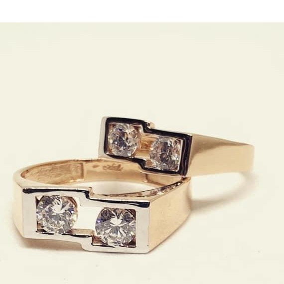 18kt Rose Gold Couple Ring RH-cPR 011