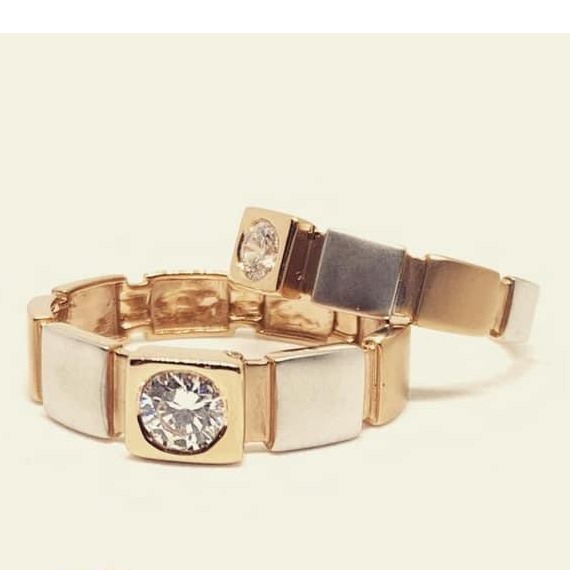 18kt Rose Gold Couple Ring RH-cPR 007
