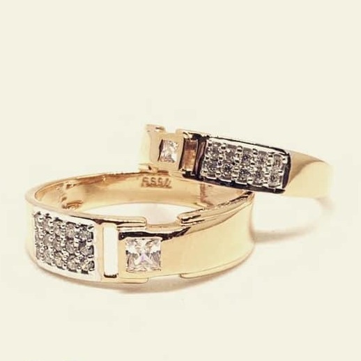18kt Rose Gold Couple Ring RH-cPR 009