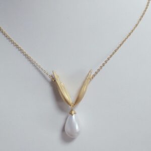 916 Gold Folding Namasta Chain Pendal RH-CP45