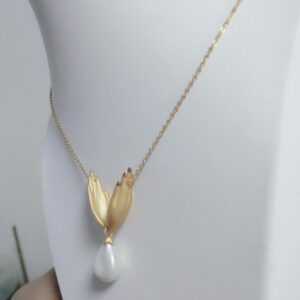 916 Gold Folding Namasta Chain Pendal RH-CP45