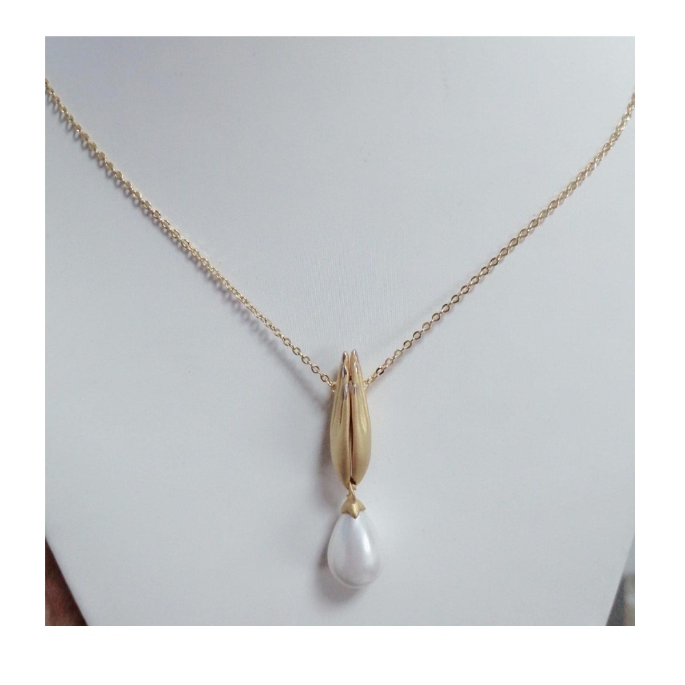 916 Gold Folding Namasta Chain Pendal RH-CP45